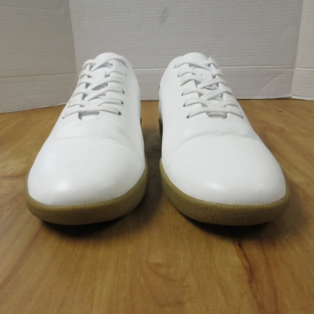 BECKETT SIMONON Geller White Leather Gum Sole Sneakers Mens‎ 11 Minimalist Shoes